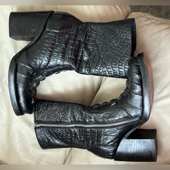 MIGUEL custom 💯 real aligator leather boots size 9 - Picture 10 of 10